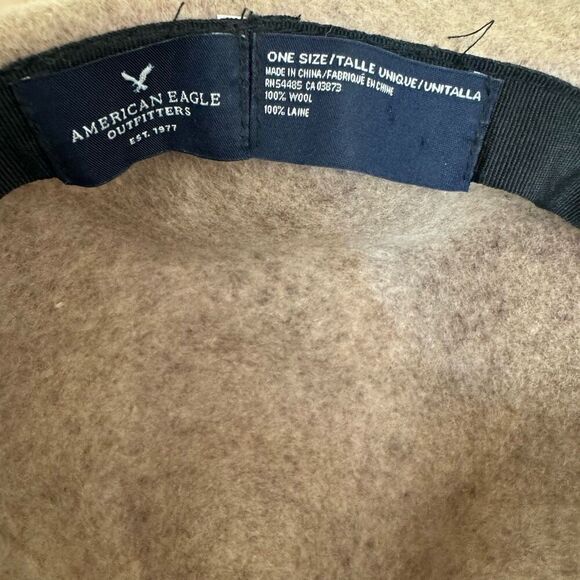 American Eagle Wool Concho Floppy Boho Hat Western One Size - Picture 4 of 5